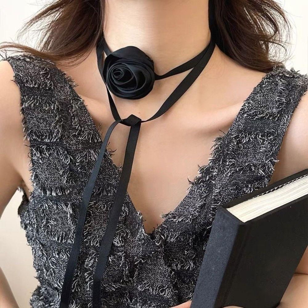 2PCS Elegant Rose Curtain Tieback Multi-function Curtain Straps Ribbon Curtain Buckle  Living Room
