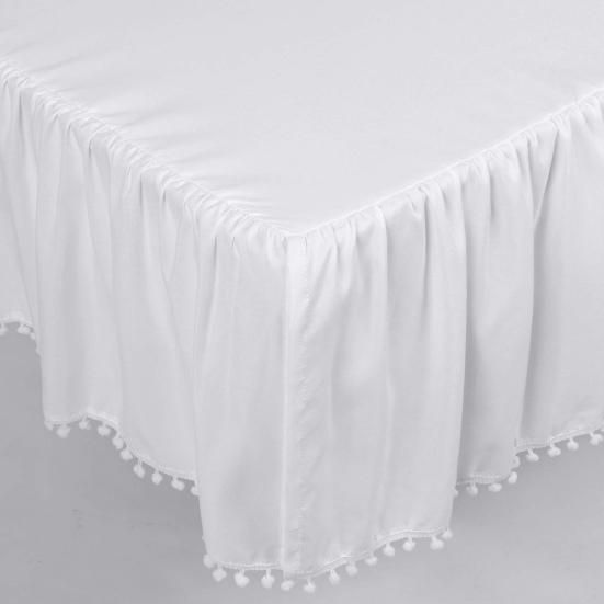 Plyšová koule Volánková sukně do postýlky Batole Nastavitelné Elastické Povlečení Postýlka Volánková sukně do postýlky Chlapci Dívčí Přikrývka