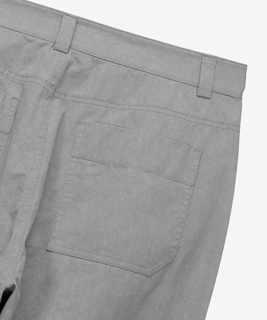 MINDBRIDGE [Couture] Gray Semi-Wide Pigment Cotton Pants