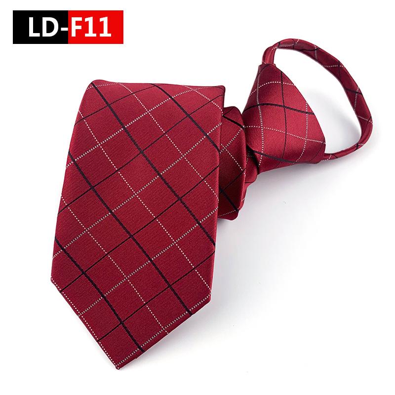 Zipper Style Knot-Free Men's Business Casual Tie