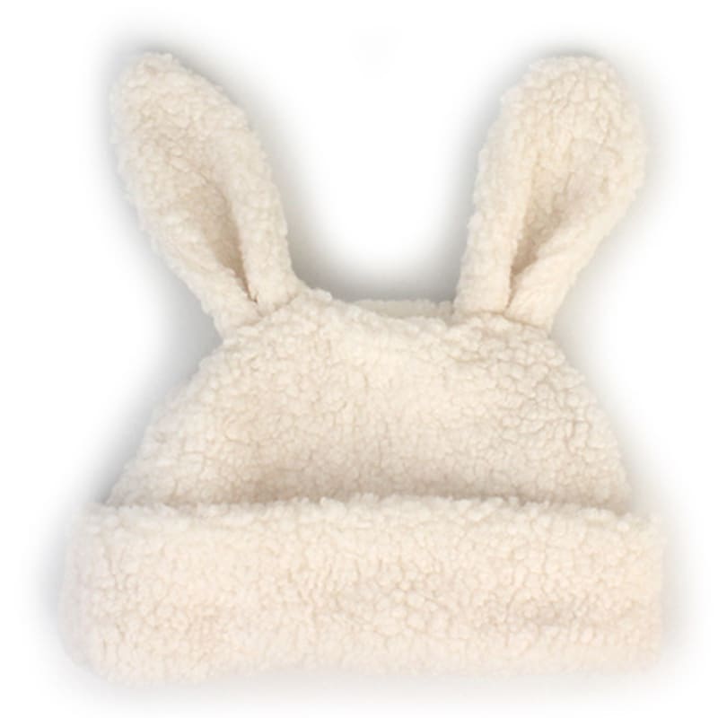 

Универсальная химия Шапка-бини из белого флиса кролика шапка-кролик FREE