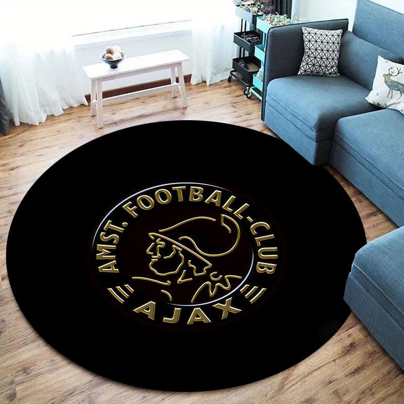 AFC Ajax Round Area Rug,Carpet Rug for Living Room Bedroom Sofa Playroom Decor,Non-slip Floor Mat