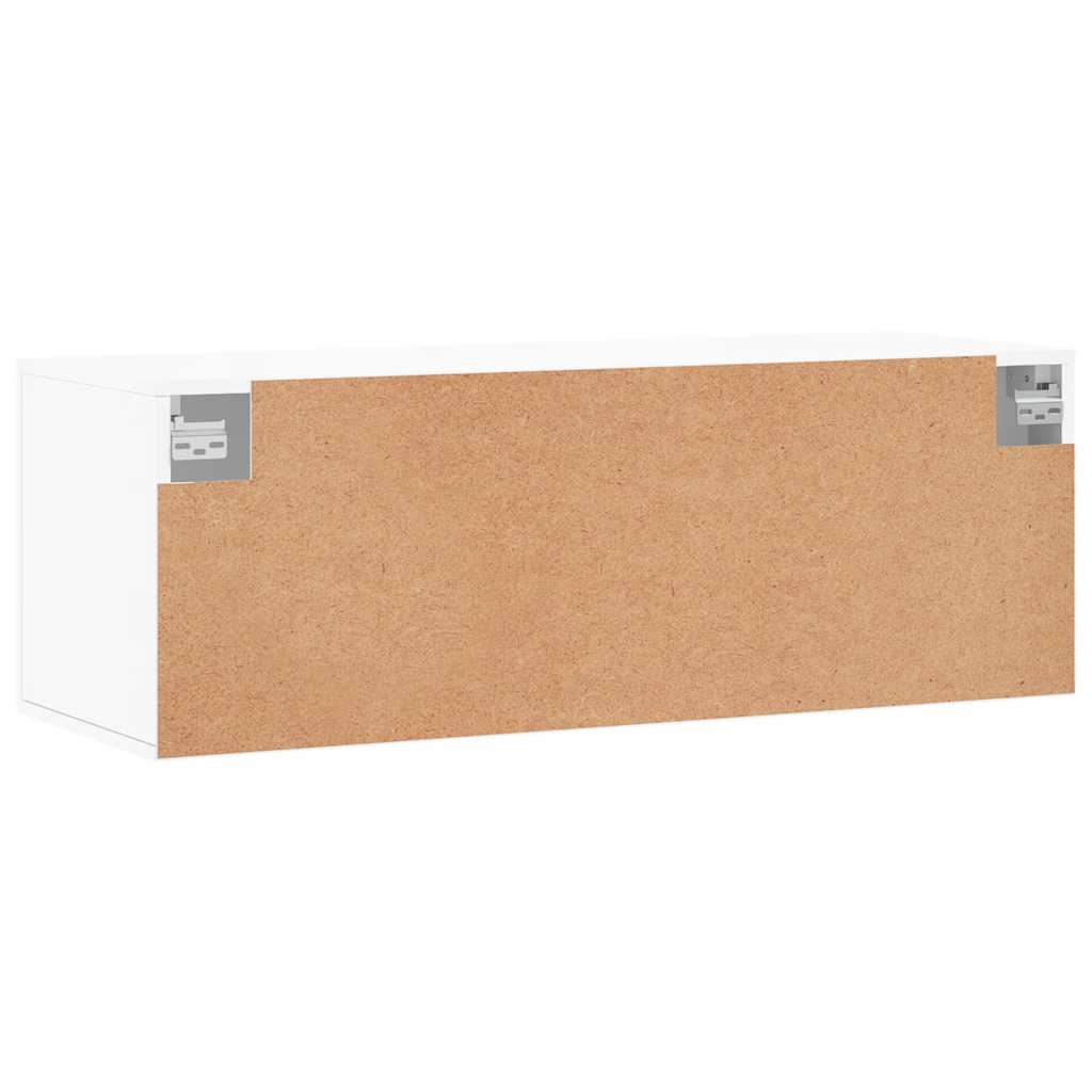Wall Cabinet White 100 x 36.5 x 35 cm Engineered Wood