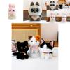 Plush Cat Toy Short Pile Cotton Cute Animal Doll For Kids And Collectors