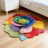 Tappeto da Pavimento Floreale 3D Tappeto Realistico con Fiori per Soggiorno Antiscivolo Assorbente Tappeto da Bagno Tappeto per Camera da Letto Sala Giochi Cucina