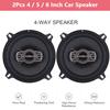2pcs 4/5/6 Inch Car Speakers 4 Way Subwoofer Car Audio Music Stereo Full Range Frequency Coaxial Hifi Automotive SpeakerGood Product