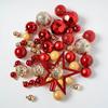50Pcs Shatterproof Christmas Ornament Set With Plastic Tree Toppers Star For Indoor Outdoors Holiday Decorations