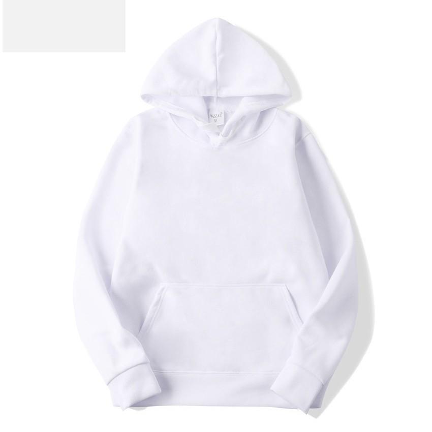 Cross-border e-commerce solid colors can be made into hoodies and sweaters for men and women with the same fashion brand hoodies