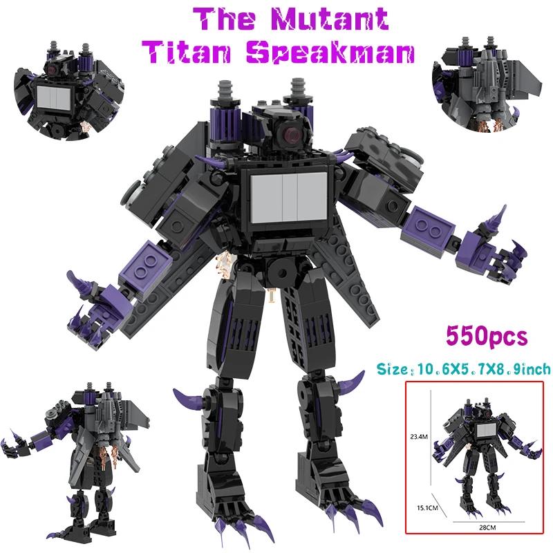 MOC Skibidi Toilette Bausteine Set Titan Speakerman Cameraman Tvman Steine DIY Modell Spielzeug für Kinder Neujahrs Geburtstagsgeschenke