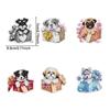 6Pcs/Set DIY Diamond Painting Keychain - Animal and Dog Patterns, DIY Decorations, Diamond Kit Craft Supplies