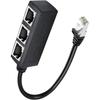 Ethernet Splitter, RJ45 1 Male to 4 x Female LAN Ethernet Splitter Adapter Cable Suitable Super Cat5,Cat5e,Cat6,Cat7 LAN Adapter