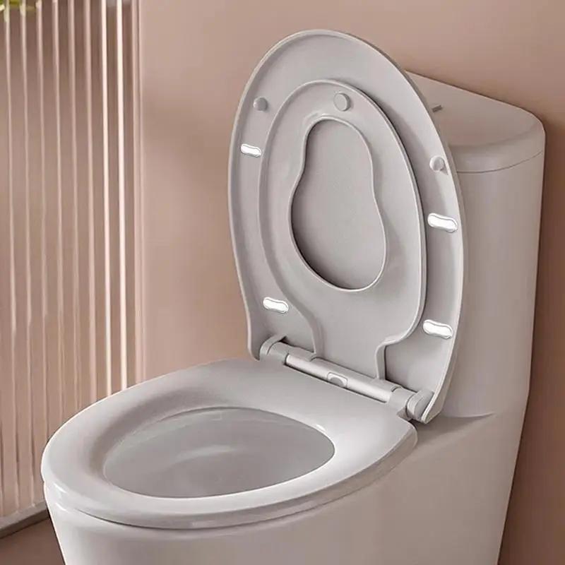 Strapazierfähiger Silikon-WC-Sitzpuffer Stoßfeste WC-Sitzdeckel-Pads Badezimmer-Ersatzteile Stark haftendes WC-Zubehör