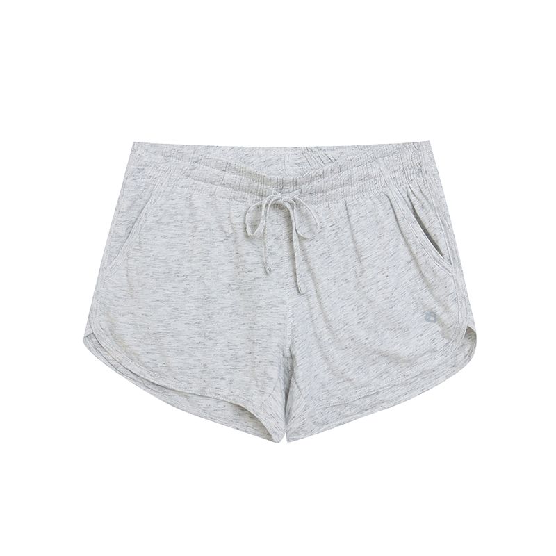 

Foreign Trade Multi-Color Solid Versatile Blazer Fitness Running Casual Pants Loose Slimming Side Pocket Shorts Women Slight light gray M