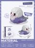 Animals Parrot Micro Diamond Small Particles Assembled Building Blocks Adults Cat Mirco Bricks Constructor Set Model Girls Toys