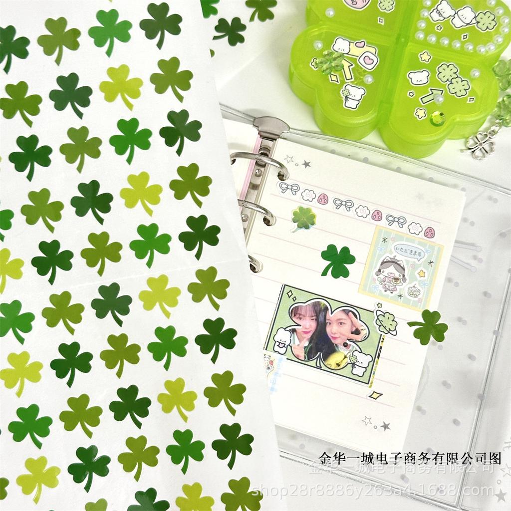Premium Clover Guka Self-Adhesive Decorative Stickers for DIY and Praise