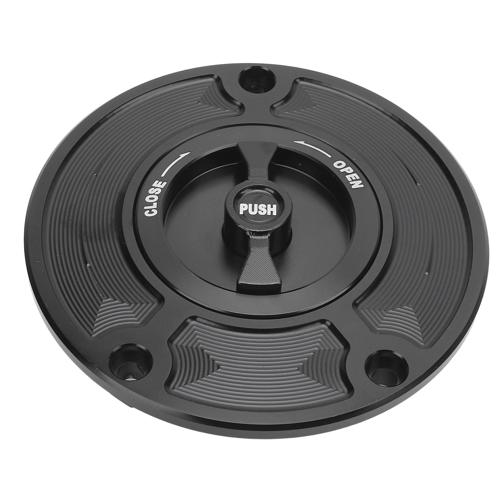 

Motorcycle Fuel Tank Cap Cover Aluminum Alloy Leakage Proof Anti Spills Replacement for 400R 650R ER 6F ER 6N VN 650
