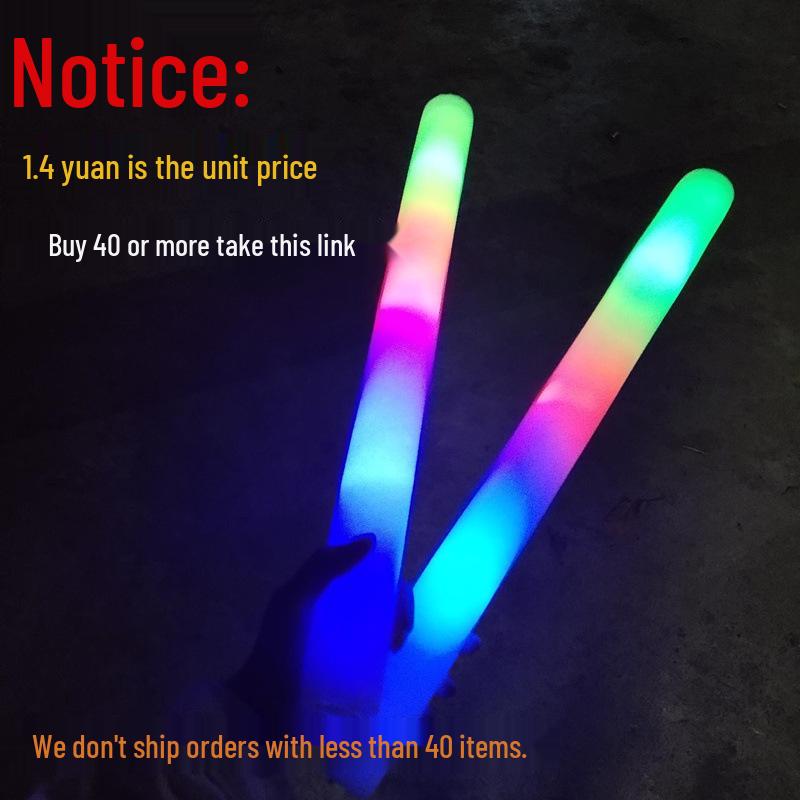 Customizable Colorful Flashing Foam Glow Sticks for Concerts