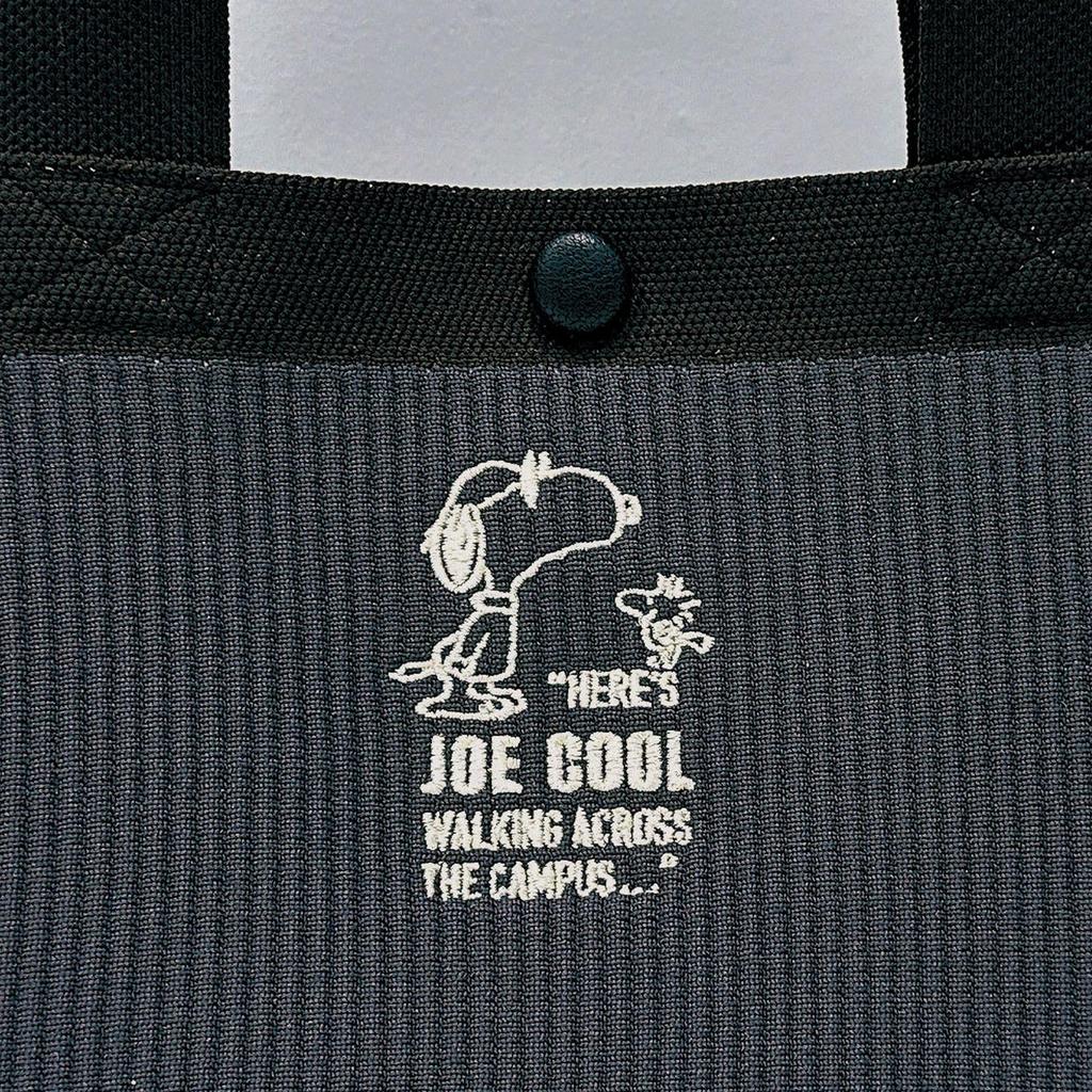 Tote 8435 [Rootote] Women's Bag, Snoopy, Small, Knit, IP.Deli.Ruful.Peanuts-0H (01 Gray)