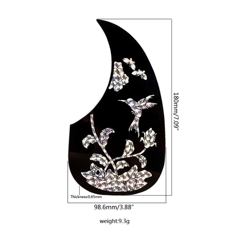 Kytarový kryt proti poškrábání Pickguard Nálepka Ochranná deska Cool Díly pro akustickou kytaru