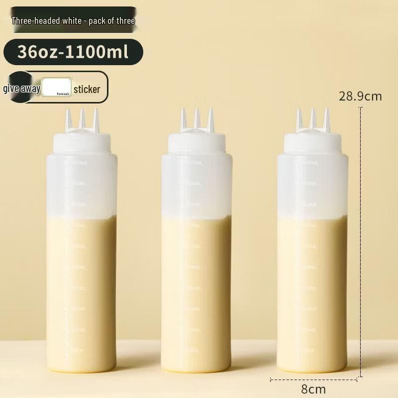 ZISIZ Plastic Squeeze Sauce Bottle