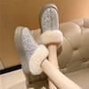 Winter New Fur Integrated Foreign Trade Large Size Fashion Thick-soled Snow Boots Northeast Thickened Cotton Shoes Short Boots