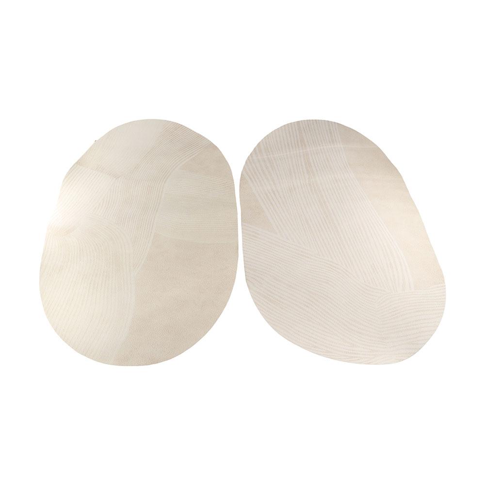 

High Temperature Resistance Coasters Waterproof Placemat Oval PVC Leather Table Mats Bathroom C