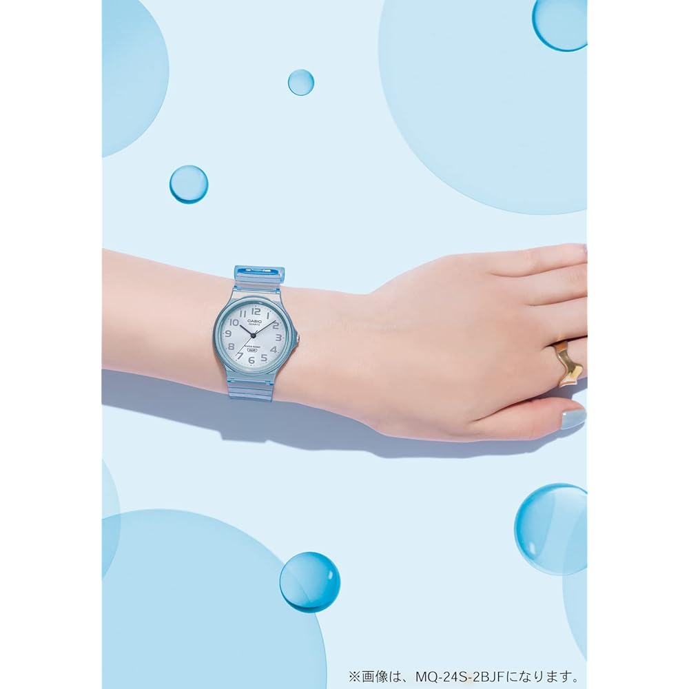 Casio MQ-24S-2BJF Unisex Clear Blue Watch, Casio Collection [Official Japanese Product]
