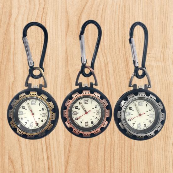Digital Carabiner Watch Anti-oxidation Shock Resistance Vintage Climbing Hiking Clip On Quartz Watch