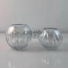 Vaso de Vidro Canelado Contemporâneo - Transparente Natural para Flores Frescas