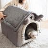Kennel House Type Four-season Universal Small Dog Teddy Fight Removable Dog House Cat Nest Bed Spring and Autumn Pet Supplies