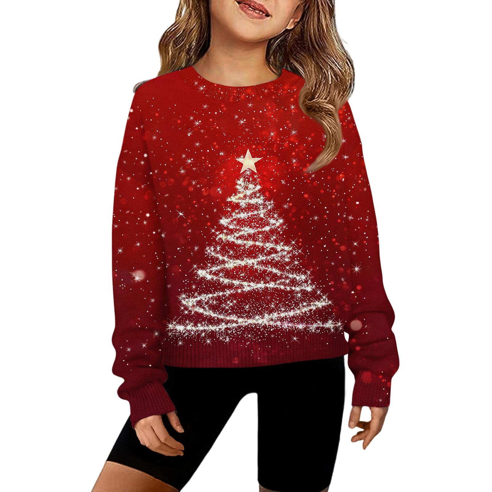 

Худи для девочек с принтом тай-дай - Пуловер с принтом 120 красный