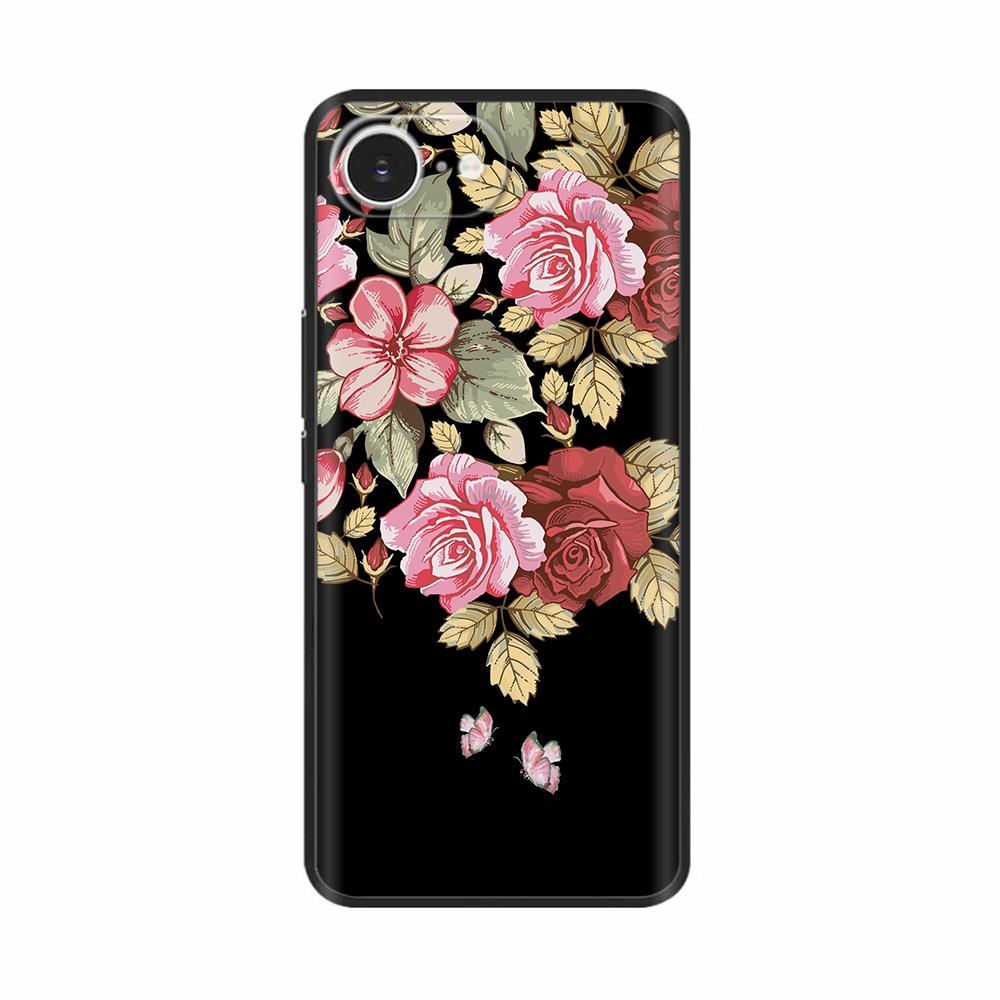 Soft TPU Black Silicon Phone Case For iPhone 16E iPhone16E SE 2025 SE4 5G Painted Shockproof Shell Cover Cases Bumper Funda Capa