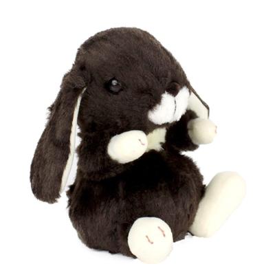Lop-Eared Rabbit Plush Toy, Small, Dark Brown