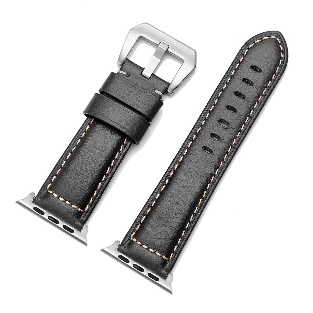 Vintage Watchbands 44mm 40mm 42mm 44mm Handmade Watch Strap Coffee Blue Red Green Replacement Watchwrist Belt Bracelet Accessory