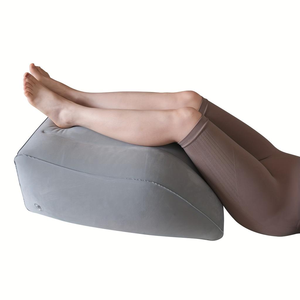 Ergonomic Leg Elevation Wedge Pillow: Support And Decompression for Post-Surgery, Knee & Hip Relief, And Improved Circulation