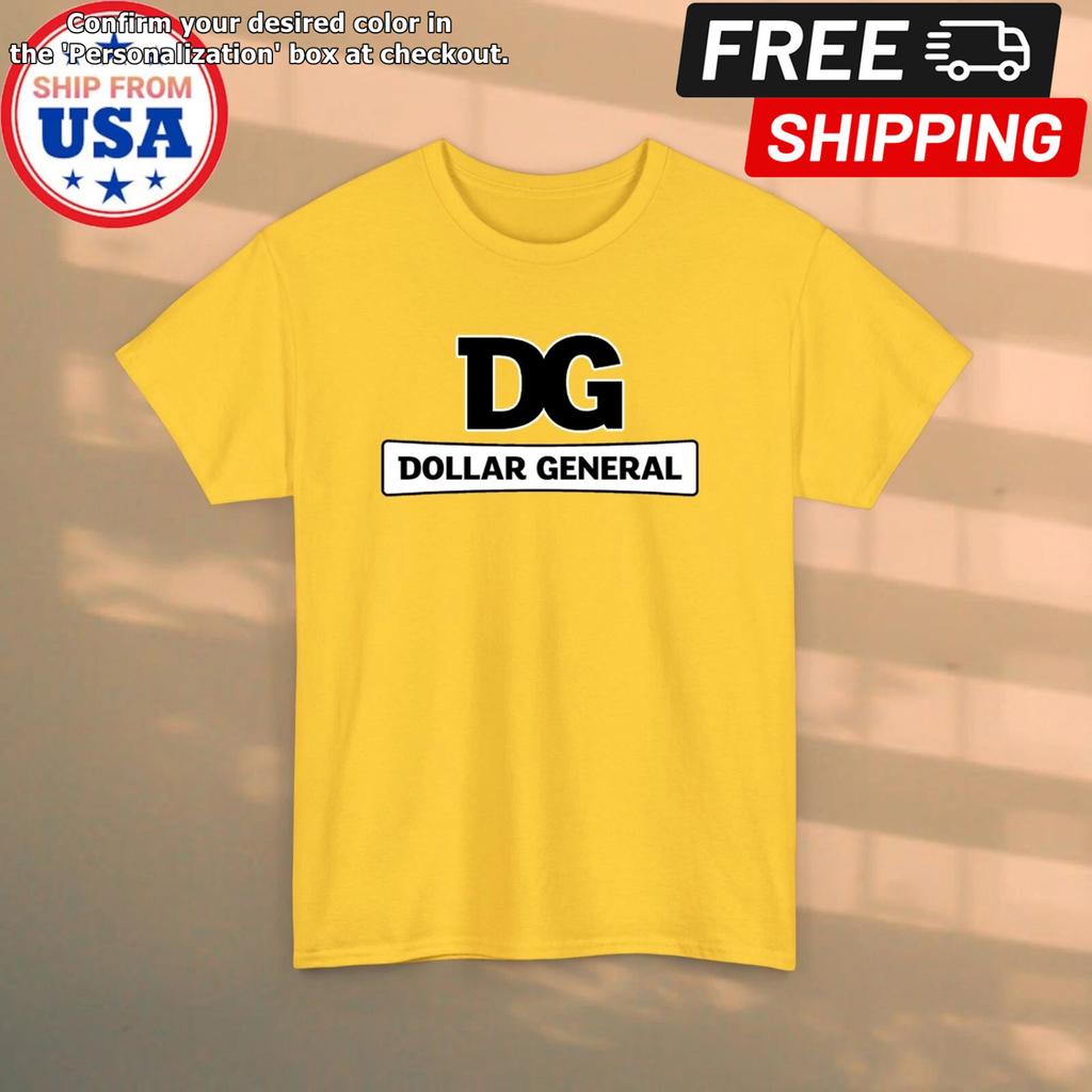Dollar General Men's Yellow Size S-5XL Unisex T-Shirt