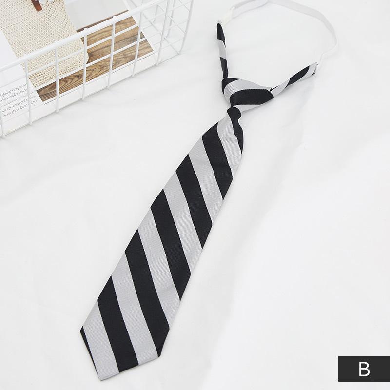 

Ins Ленивая молния Маленький галстук мужской и женский косая полоса японская Jk униформа Harajuku колледж стиль студенческий галстук
