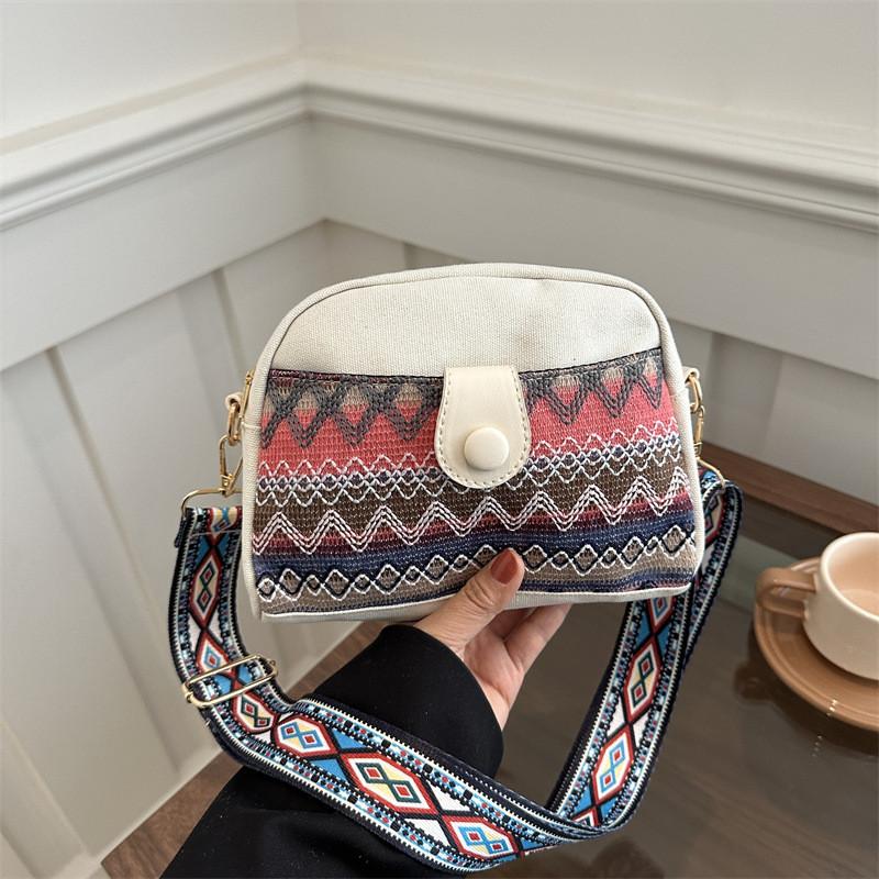 Fashionable Canvas Spring 2024 Ethnic Womens Bag With Spacious Design And Chic Style