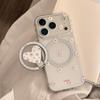 Flower Heart Stand Phone Case for iPhone 16, iPhone 17, iPhone 17 Pro Max