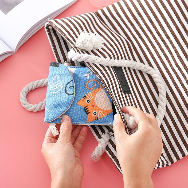 Cute Tampon Storage Bag Women Sanitary Pad Pouch Napkin Makeup Bag Organizer