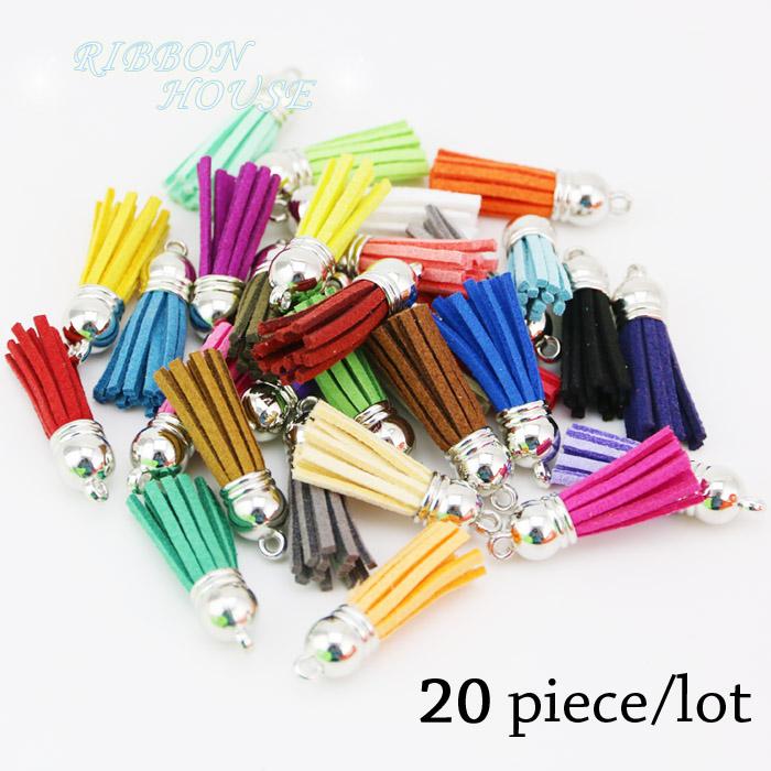 (20 pcs/lot) Tassel Vintage Leather Tassels Fringe for Purl Macrame DIY Jewelry Keychain Cellphone Straps Pendant