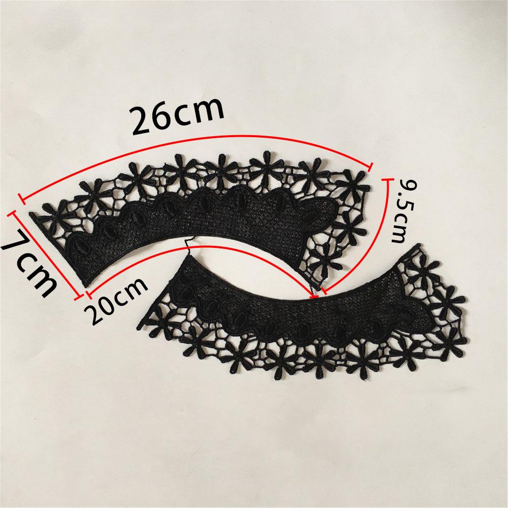 High quality Lace fabric White milk fiber Laces collar Baby hair bands Embroidery Craft materials Dress Needlework Accessories