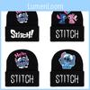 Cartoon Knit Print Hat Acrylic Beanie Roll Up Brim Winter Gift Warmth