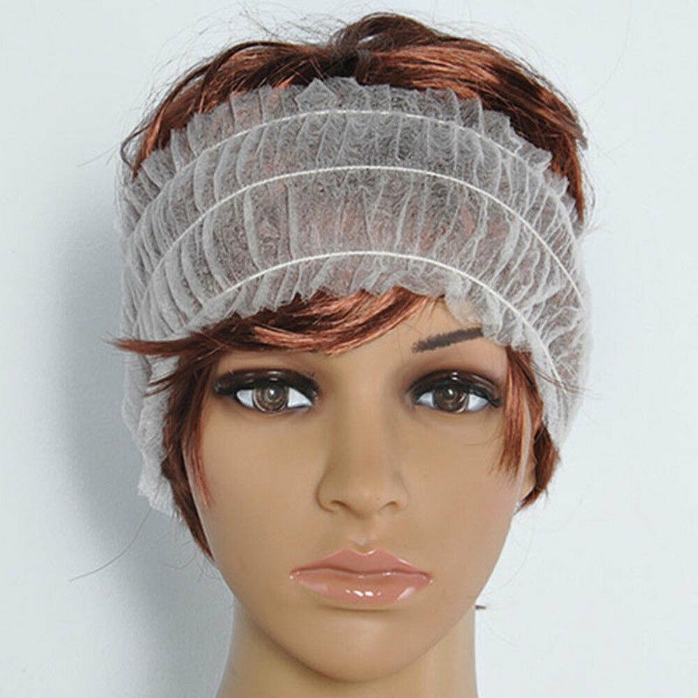 Non-woven 50Pcs Spa Elastic Disposable Headbands Headband Makeup Hairband #NE8