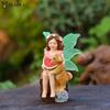 Fairy Girl Statue Resin Micro Fairy Garden Accessories for Home Lawn Patio Outdoor Decorative Ideas