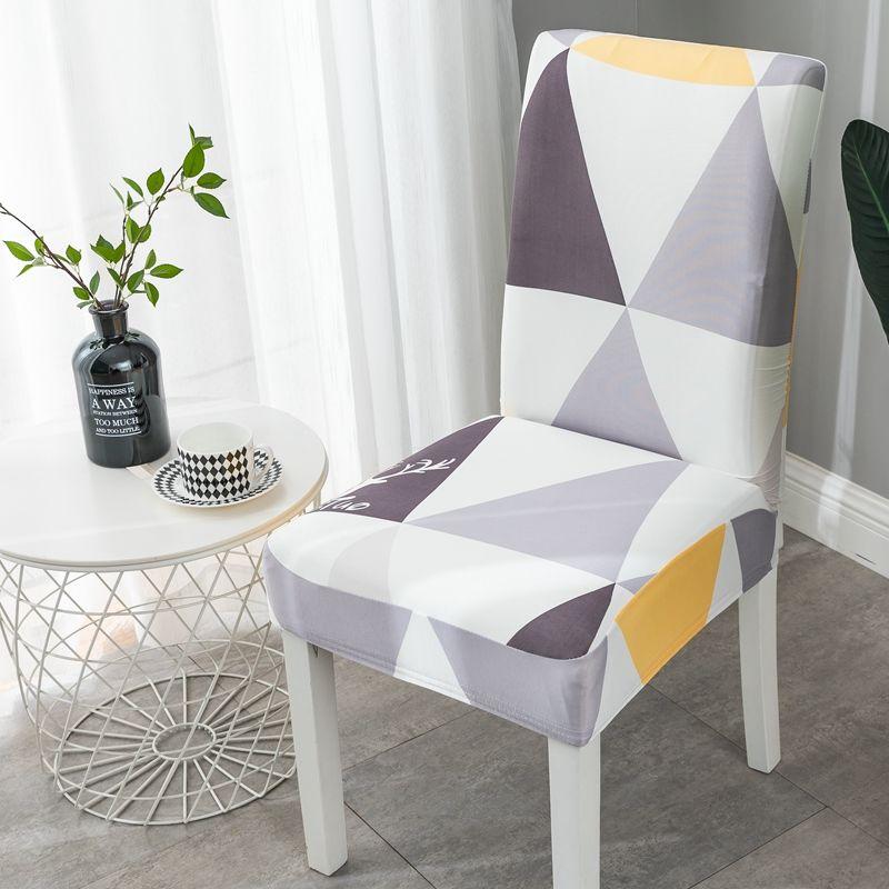 2 stk stoltrekk universal husholdningsstoltrekk elastisk spisestuestol putesett setetrekk krakktrekk