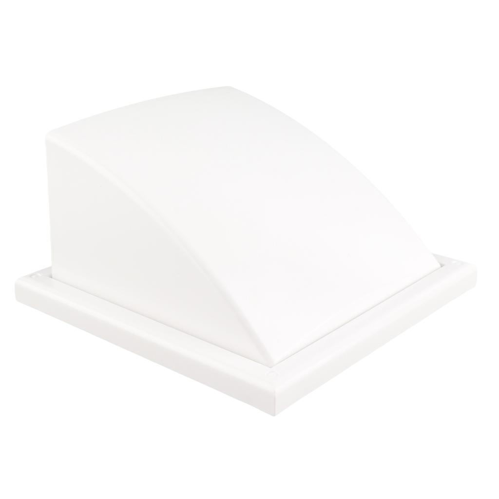 Square Exhaust Fan Cover PVC Plastic Exterior Wall Duct Vent Cover for Bathroom Kitchen 100mm Inclined