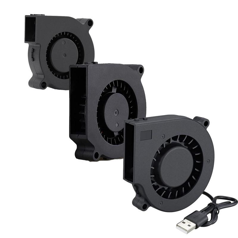 5015 6015 7515 USB Blower Fan 50mm 60mm 75mm 5V DC Brushless Turbine Turbo Cooling Fan for Helmet Laptop 3D Printer Ventilaiton