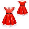 Christmas New Children'S Flying Sleeve Dress 3D Digital Printing Christmas Day Performance Dress