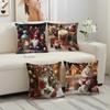 3D Print Christmas Throw Pillowcase - Festive Decor for Sofa & Living Room